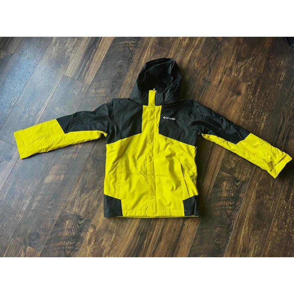 NEW Columbia Boys' Bugaboo II Fleece Interchange Jacket 3 - 1 XL 18/20 Lemon